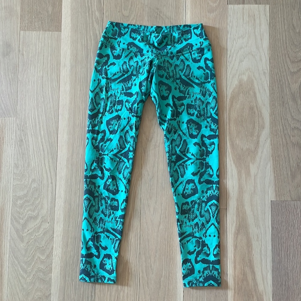 Fit Mama Python Print Workout Low Rise Leggings, Size S